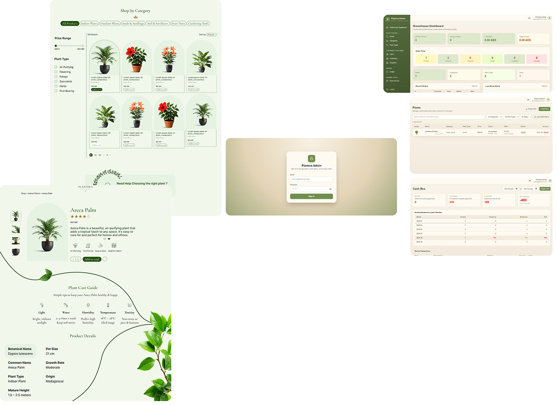 Plantora e-commerce experience